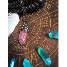 Кулон маятник сине-розовый ауракварц (арт. p-171-02) Кулон маятник сине-розовый ауракварц (арт. p-171-02)